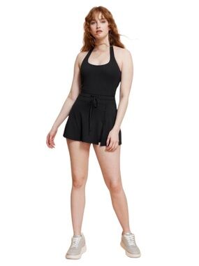 red bodycon halter dress Lior Knit Scoop Halter Mini Dress XS | S | Red | Womens